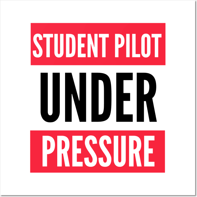 Student Pilot Under Pressure Wall Art by Jetmike